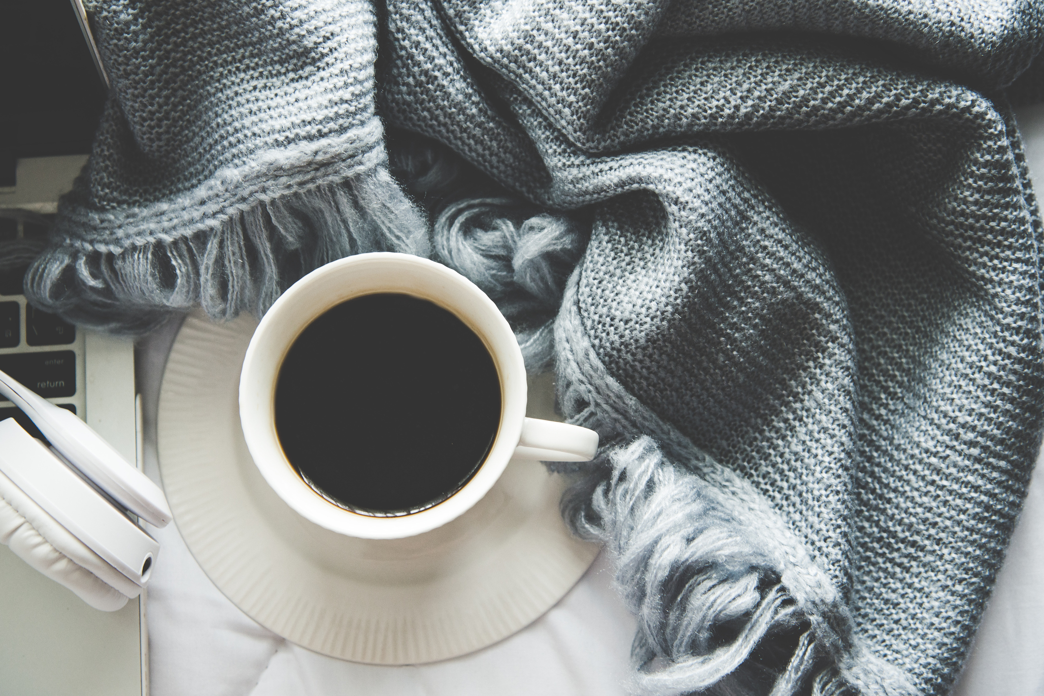 coffee and blanket