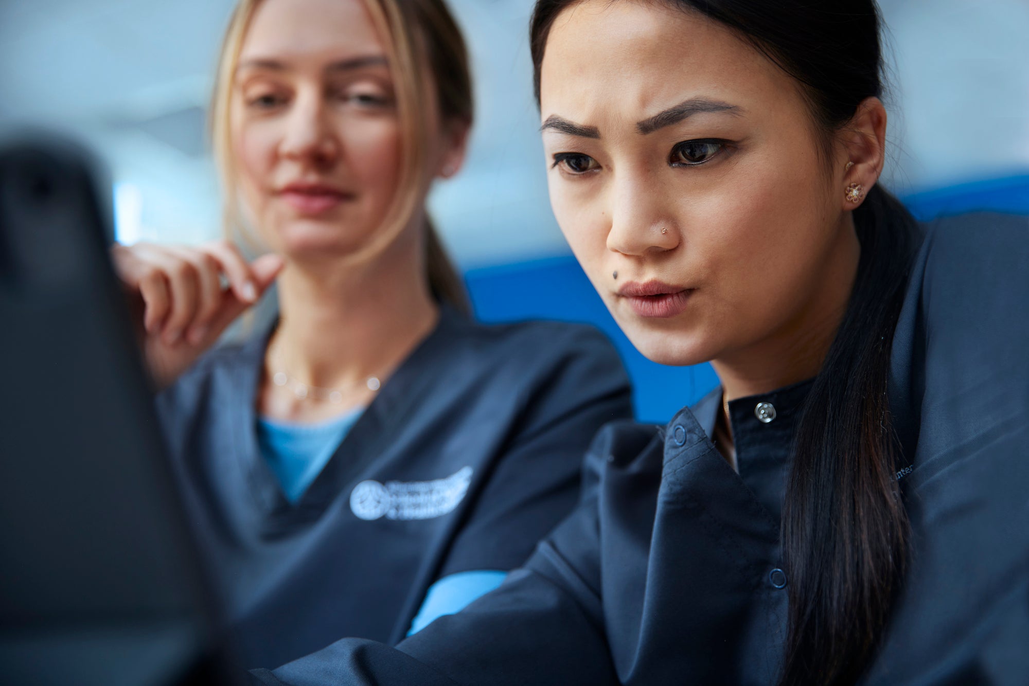 Alliant Nursing Student looking at Screen