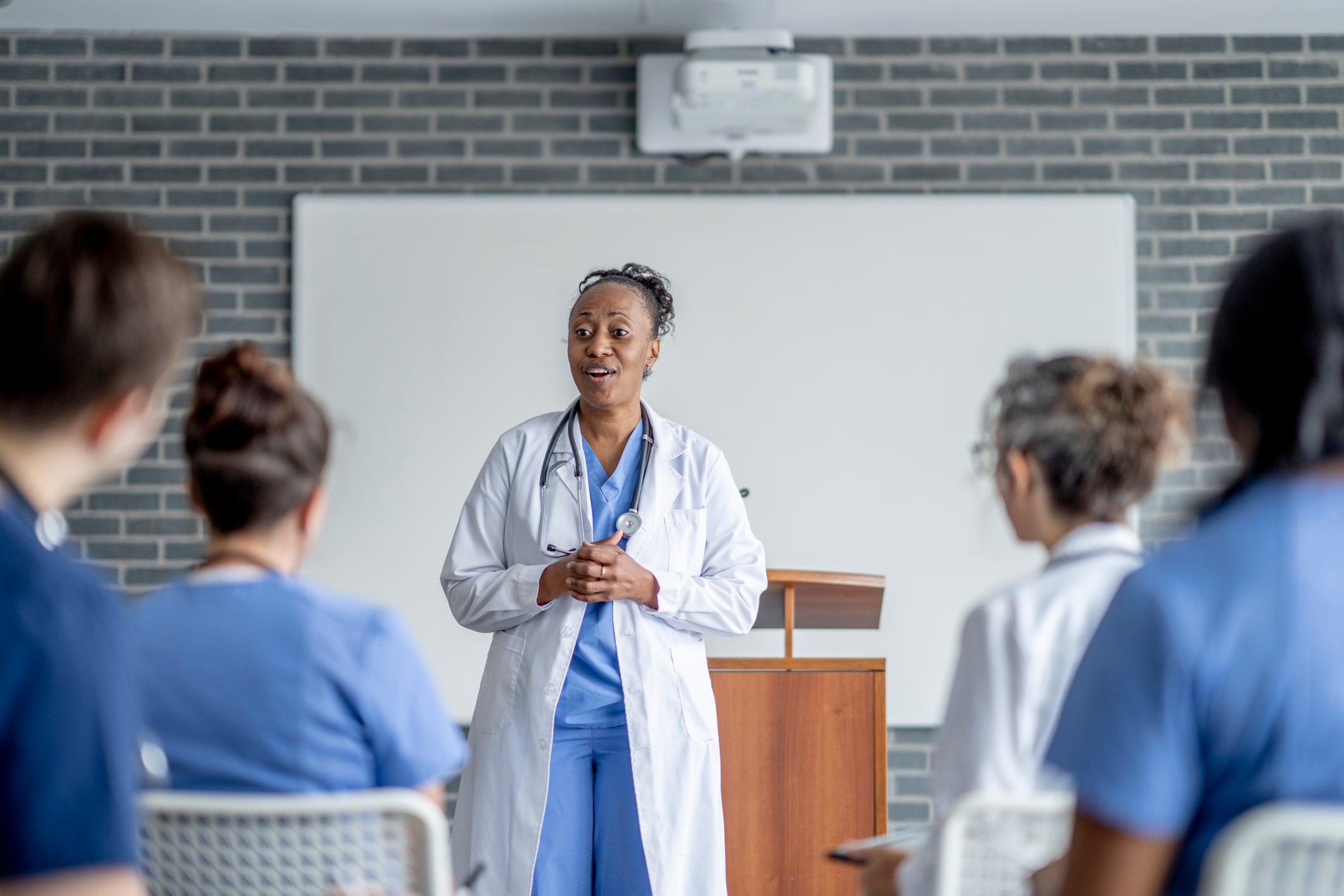 nurse teaching other nurses
