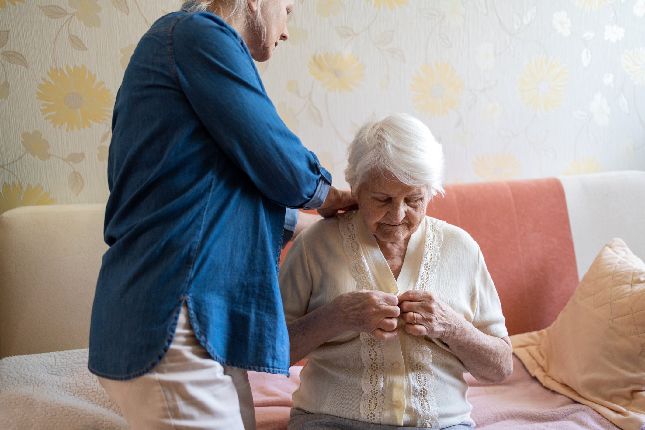therapist talking to a woman