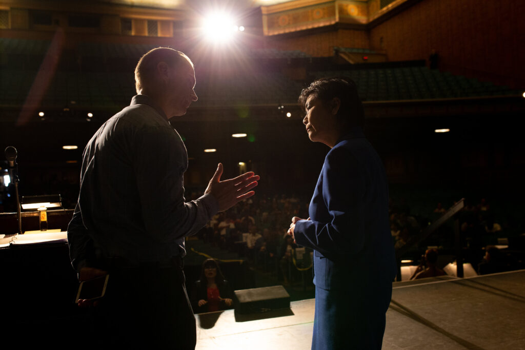 andy vaughn and judy chu at graduation 2019
