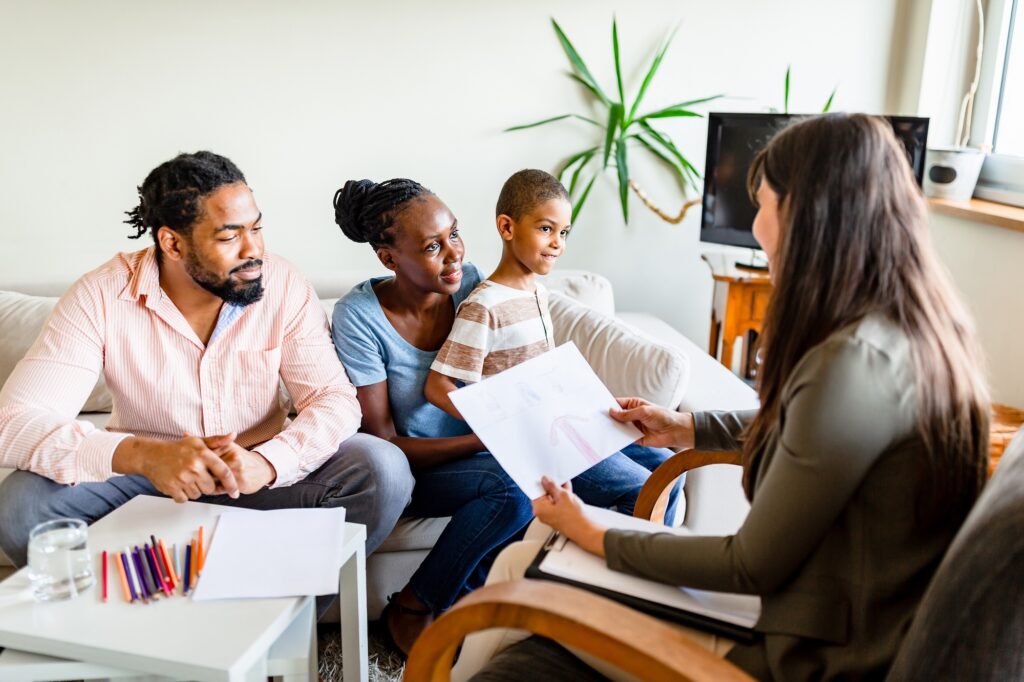 Family Meeting with Advisor at Home