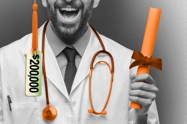 A man holding a diploma