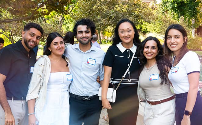 A group of people posing for a photo